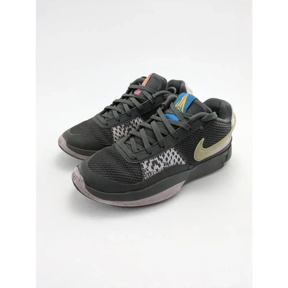 Mens Nike‎ Ja 1 Personal Touch Gray Purple Basketball Shoes FQ4796-001 Size 8
